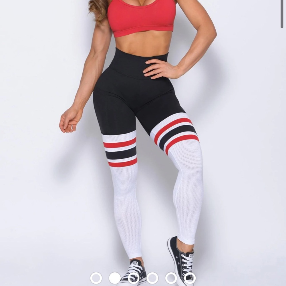 Bombshell Sportswear Leggings Classic Thigh Highs Size Small